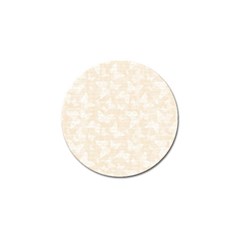 Champagne And White Butterflies Batik Golf Ball Marker (10 Pack) by SpinnyChairDesigns