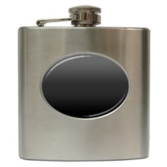 Black Gradient Ombre Color Hip Flask (6 Oz) by SpinnyChairDesigns