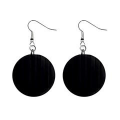 Pitch Black Color Stripes Mini Button Earrings by SpinnyChairDesigns