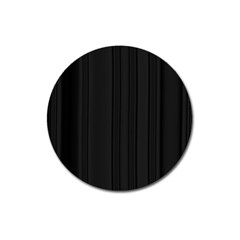 Pitch Black Color Stripes Magnet 3  (Round)