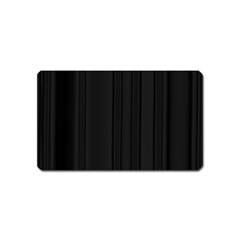 Pitch Black Color Stripes Magnet (Name Card)