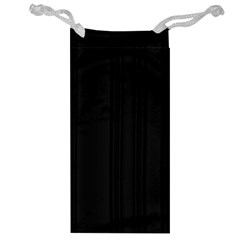 Pitch Black Color Stripes Jewelry Bag