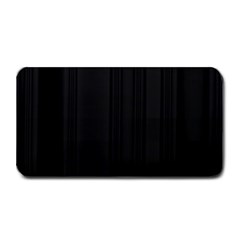 Pitch Black Color Stripes Medium Bar Mats by SpinnyChairDesigns