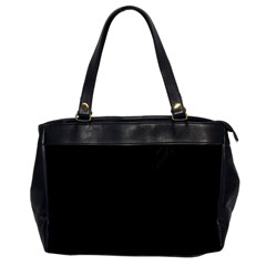 Pitch Black Color Stripes Oversize Office Handbag