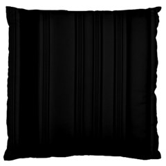 Pitch Black Color Stripes Standard Flano Cushion Case (One Side)