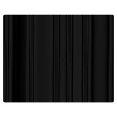 Pitch Black Color Stripes Double Sided Flano Blanket (Medium) 