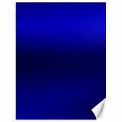 Cobalt Blue Gradient Ombre Color Canvas 12  X 16  by SpinnyChairDesigns