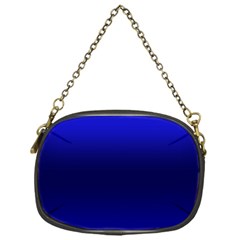 Cobalt Blue Gradient Ombre Color Chain Purse (one Side)