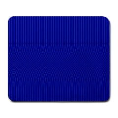 Cobalt Blue Color Stripes Large Mousepads by SpinnyChairDesigns