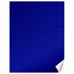 Cobalt Blue Color Stripes Canvas 18  X 24  by SpinnyChairDesigns