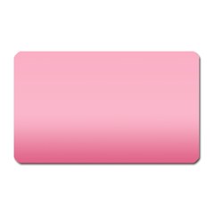 Blush Pink Color Gradient Ombre Magnet (rectangular) by SpinnyChairDesigns