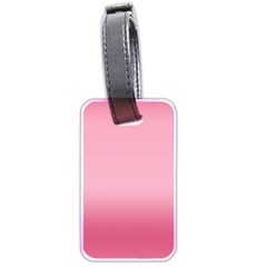 Blush Pink Color Gradient Ombre Luggage Tag (two Sides) by SpinnyChairDesigns