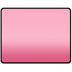 Blush Pink Color Gradient Ombre Double Sided Fleece Blanket (medium)  by SpinnyChairDesigns