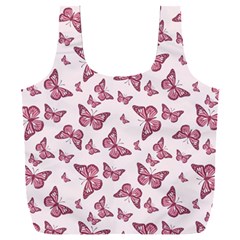 Blush Pink Color Butterflies Full Print Recycle Bag (xxxl) by SpinnyChairDesigns