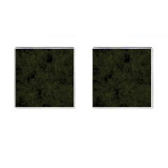 Army Green Color Grunge Cufflinks (Square)