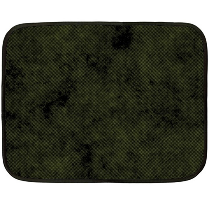 Army Green Color Grunge Fleece Blanket (Mini)