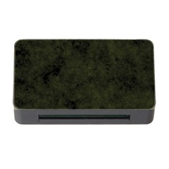 Army Green Color Grunge Memory Card Reader With Cf by SpinnyChairDesigns