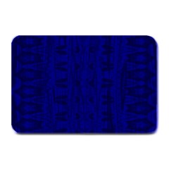 Cobalt Blue Color Batik Plate Mats by SpinnyChairDesigns