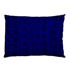 Cobalt Blue Color Batik Pillow Case by SpinnyChairDesigns