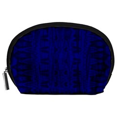 Cobalt Blue Color Batik Accessory Pouch (large) by SpinnyChairDesigns