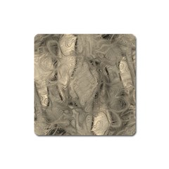 Abstract Tan Beige Texture Square Magnet by SpinnyChairDesigns