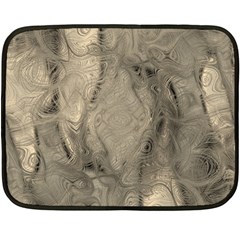 Abstract Tan Beige Texture Fleece Blanket (mini) by SpinnyChairDesigns