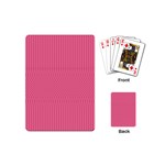 Blush Pink Color Stripes Playing Cards Single Design (Mini) Back