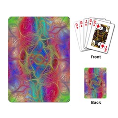 Boho Tie Dye Rainbow Playing Cards Single Design (rectangle) by SpinnyChairDesigns