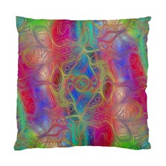 Boho Tie Dye Rainbow Standard Cushion Case (two Sides) by SpinnyChairDesigns