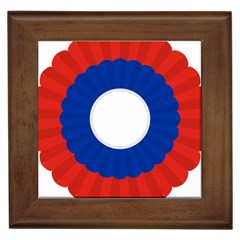 National Cockade Of Usa  Framed Tile by abbeyz71