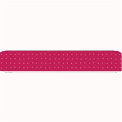 Rose Pink Color Polka Dots Small Bar Mats by SpinnyChairDesigns