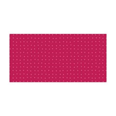 Rose Pink Color Polka Dots Yoga Headband by SpinnyChairDesigns