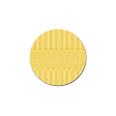 Saffron Yellow Color Stripes Golf Ball Marker (10 Pack) by SpinnyChairDesigns