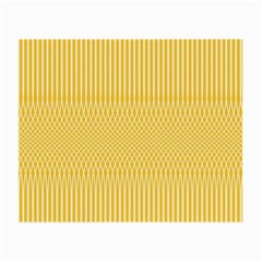 Saffron Yellow Color Stripes Small Glasses Cloth (2 Sides) by SpinnyChairDesigns