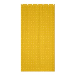 Saffron Yellow Color Polka Dots Shower Curtain 36  X 72  (stall)  by SpinnyChairDesigns