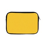 Saffron Yellow Color Polka Dots Apple MacBook Pro 15  Zipper Case Front