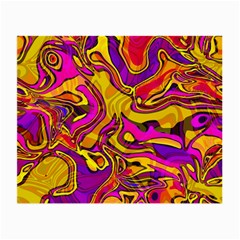 Colorful Boho Swirls Pattern Small Glasses Cloth by SpinnyChairDesigns