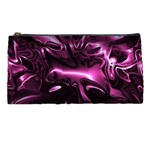 Black Magenta Abstract Art Pencil Case Front