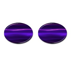 Electric Neon Indigo Black Ombre  Cufflinks (oval) by SpinnyChairDesigns