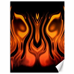 Fire And Flames Pattern Canvas 36  X 48  by SpinnyChairDesigns