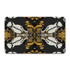 Boho Black Gold Color Magnet (rectangular) by SpinnyChairDesigns