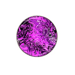 Magenta Black Abstract Art Hat Clip Ball Marker (10 Pack) by SpinnyChairDesigns