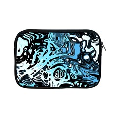 Black Blue White Abstract Art Apple Ipad Mini Zipper Cases