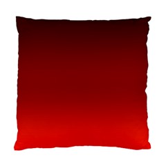 Scarlet Red Ombre Gradient Standard Cushion Case (two Sides) by SpinnyChairDesigns