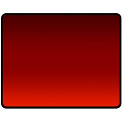 Scarlet Red Ombre Gradient Fleece Blanket (medium)  by SpinnyChairDesigns