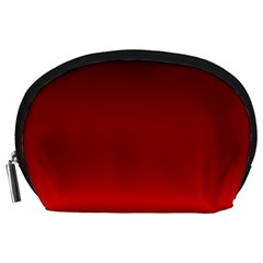 Scarlet Red Ombre Gradient Accessory Pouch (large) by SpinnyChairDesigns