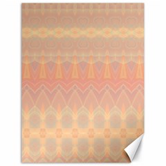 Boho Soft Peach Pattern Canvas 18  X 24  by SpinnyChairDesigns