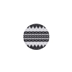 Boho Black And White  1  Mini Magnets by SpinnyChairDesigns