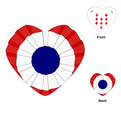 National Cockade Of France  Playing Cards Single Design (heart) by abbeyz71