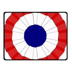 National Cockade Of France  Double Sided Fleece Blanket (small)  by abbeyz71